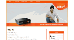 Desktop Screenshot of dishtvpk.com